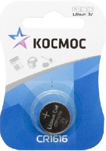 Элемент питания Космос CR1616 BL-1 литиевая (батарейка) картинка 